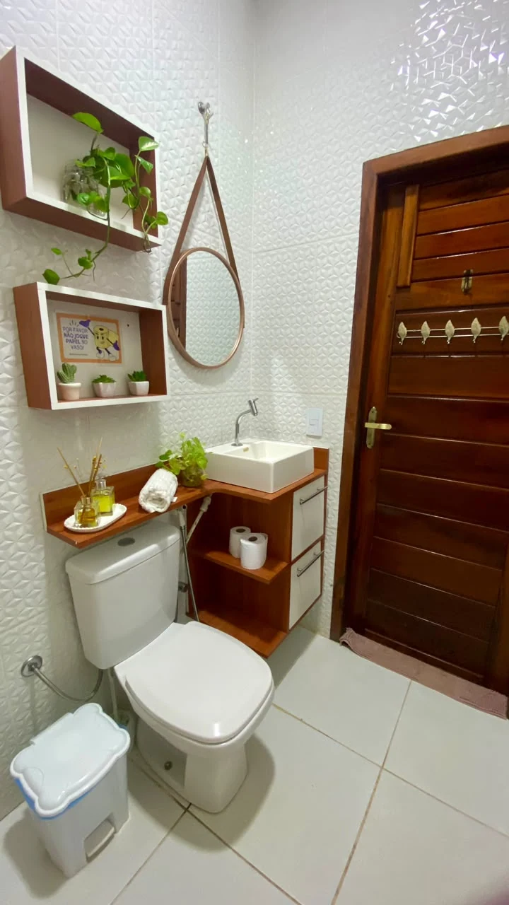 Banheiro completo, casa em Jericoacoara