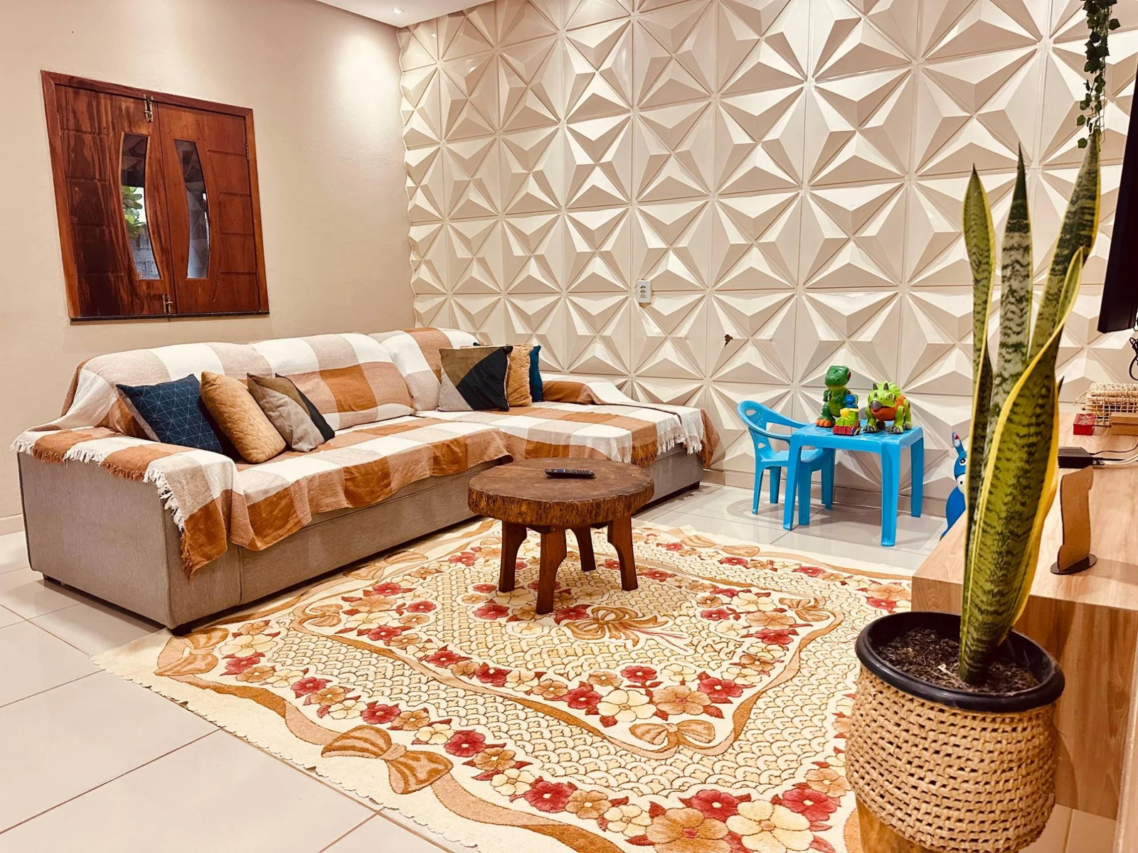 Sala de estar, casa em Jericoacoara