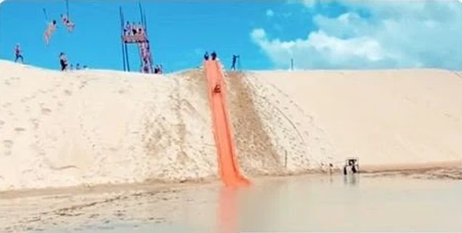 Tirolesa e skibunda, casa em Jericoacoara